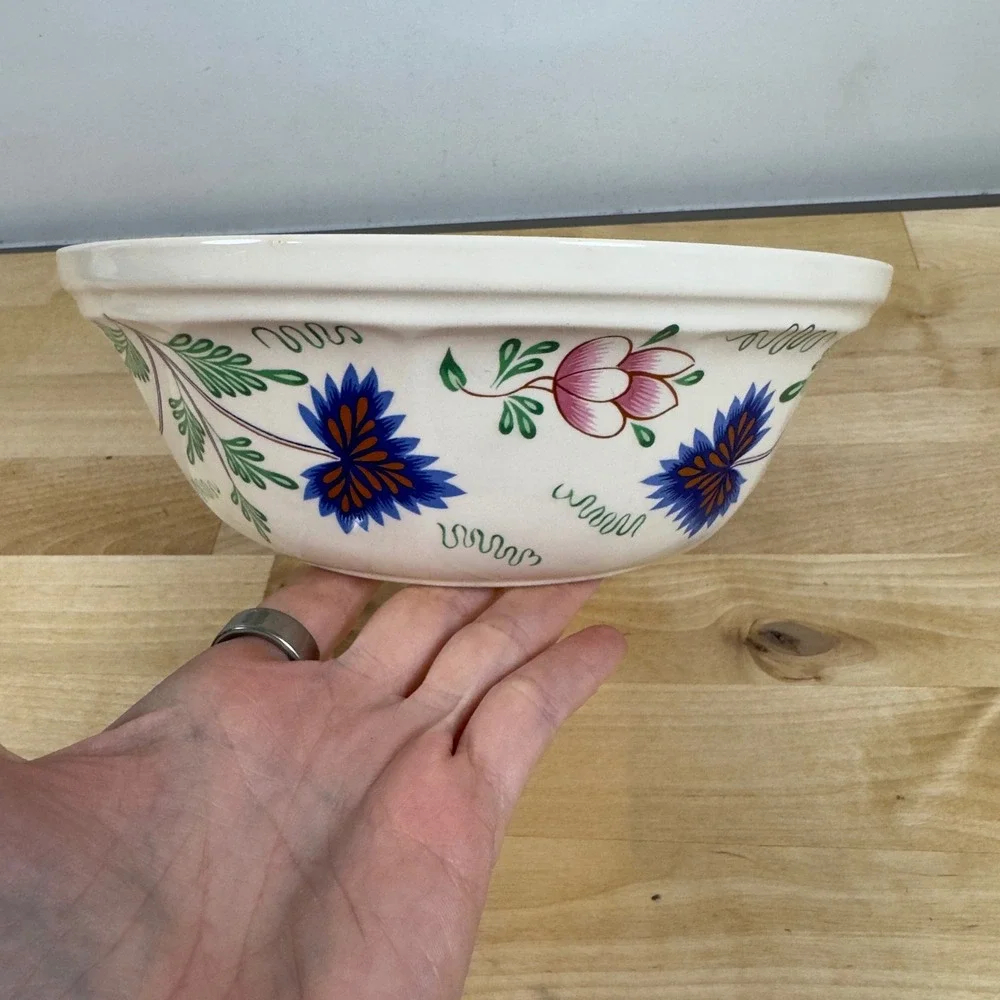 Pfaltzgraff Simpsons Ltd Henry Ford Museum Floral Stoneware Mixing Bowl 8.75in